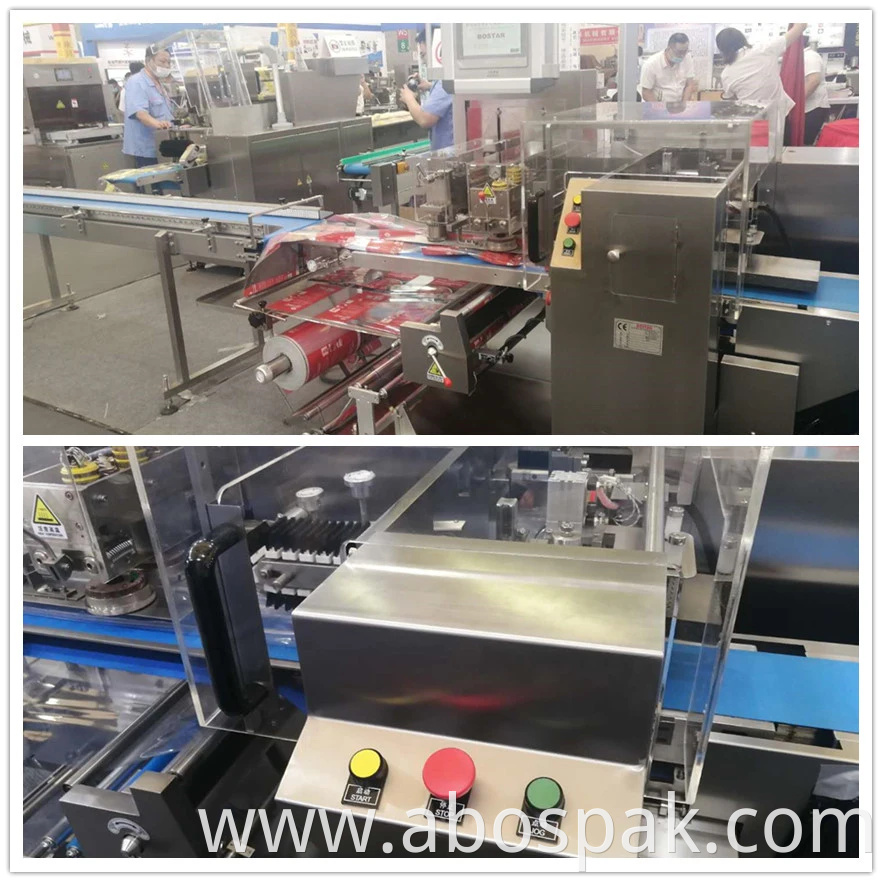 Bostar Automatic Easy Operate and High Quality Tortilla Baked Pancake Pillow Packing Wrap Machine